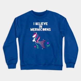 I believe in Mermicorns (pink) Crewneck Sweatshirt